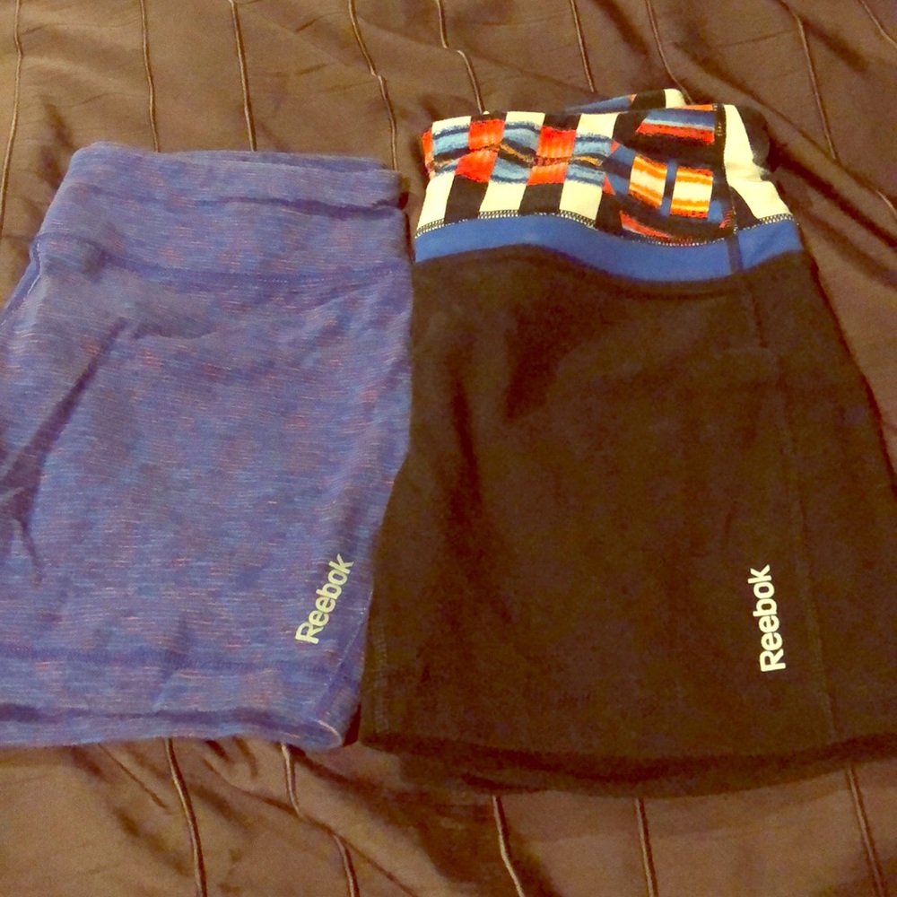 Two pairs Reebok athletic shorts M